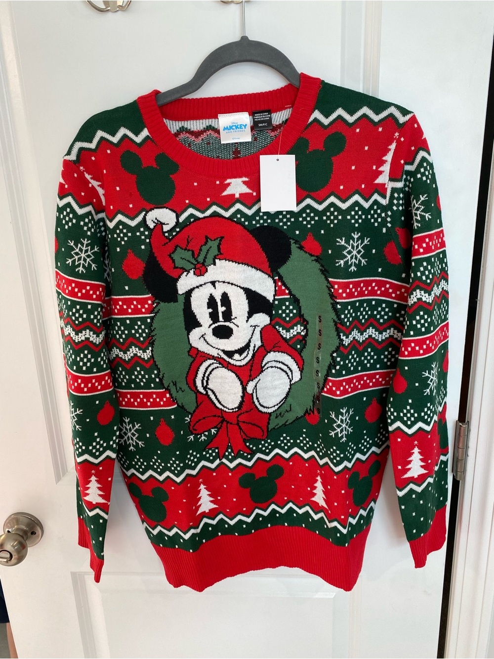 NWOT Mickey Christmas Sweater